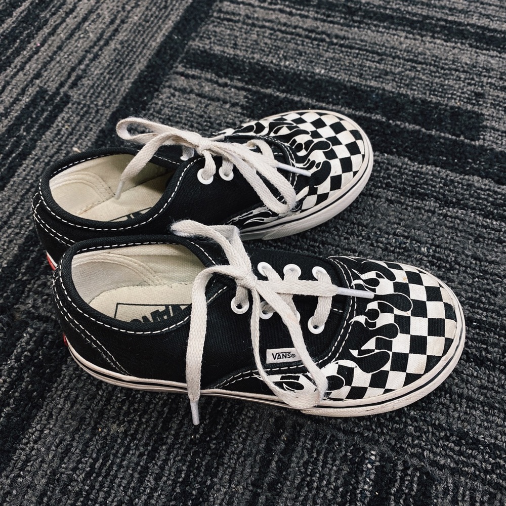 Checkered Fire Vans
